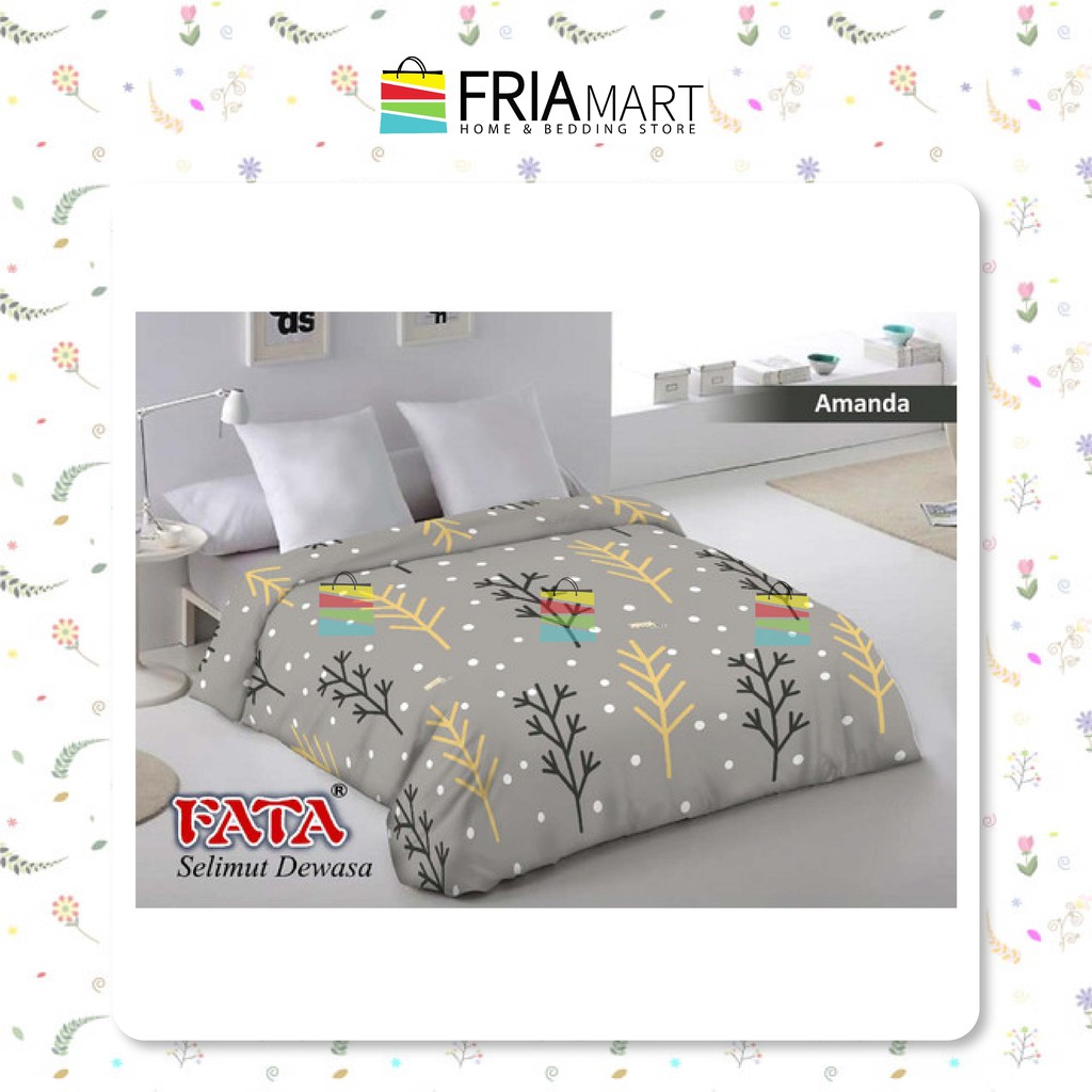 FATA Selimut Bulu 200x200 JUMBO Motif Dewasa Minimalis Murah bagian ke-2 FRIAmart-AMANDA