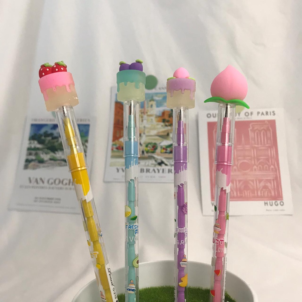 

PENSIL SUSUN KUE BUAH PENSIL KARAKTER PENSIL SUSUN MOTIF CAKE FRUIT