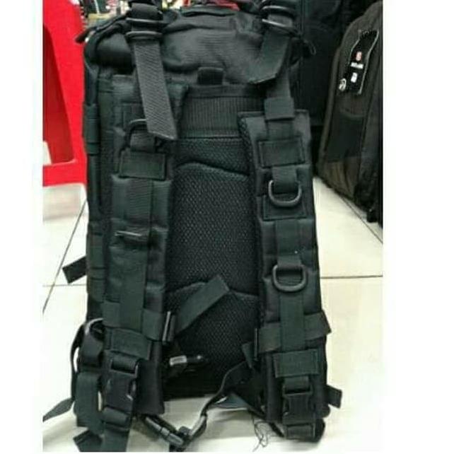 Promo Murah Tas Ransel Army Libanon 3P Hitam / Tas Tactical Militer Polisi Brimob