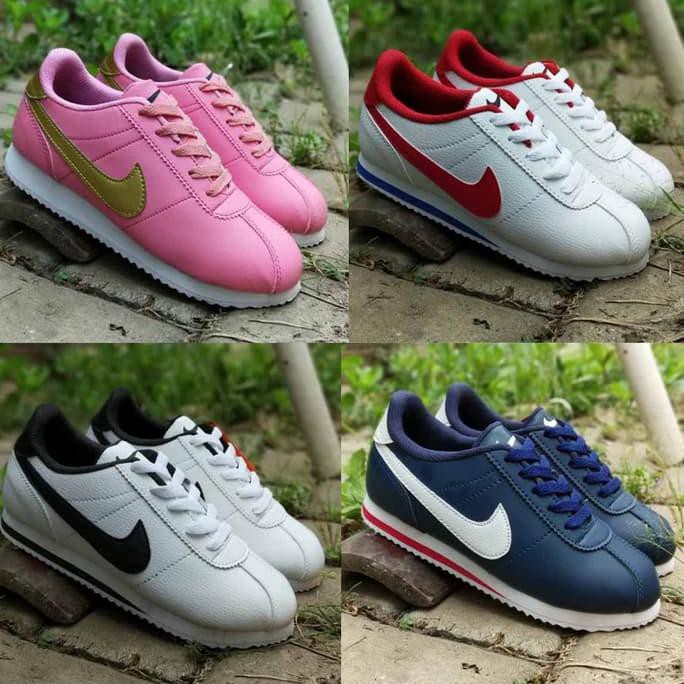 nike cortez biru