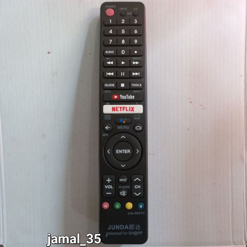 REMOT TV SHARP AQUOS ANDROID TV SMART LED LCD gb326wjsa  (Junda).