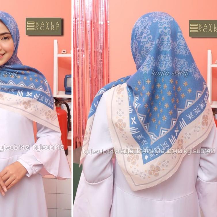 ۝ Hijab Segi4 Voal Premium Motif Sublime LaserCut / Voal Premium Motif Kayla #KYLSUB131 - #KYLSUB140