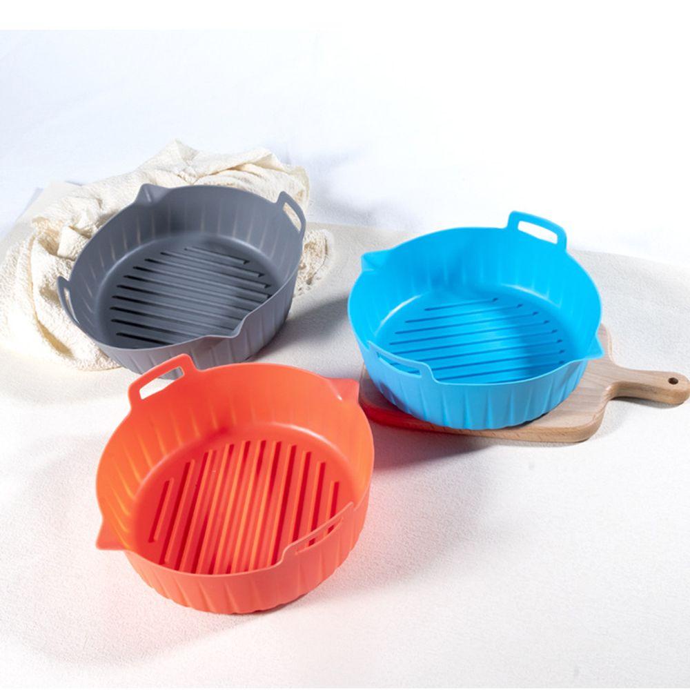 Solighter Air Fryer Silicone Pot Alas Ayam Goreng Oven Aksesoris Grill Pan