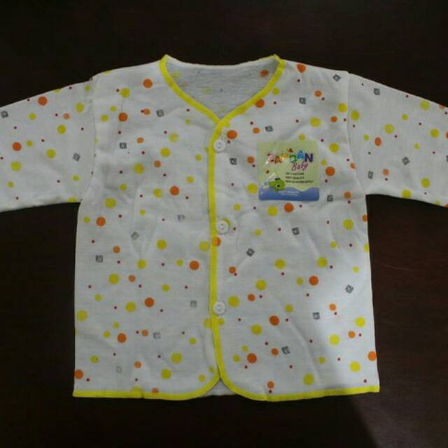 Baju bayi baru lahir lengan panjang zahdan berkwalitas SNI