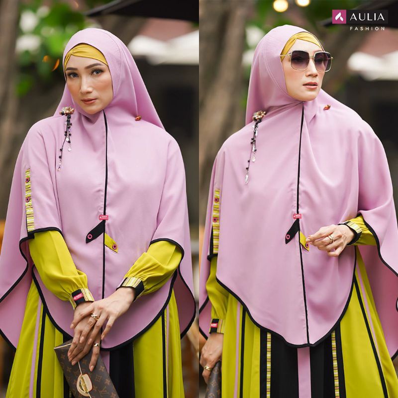 Gamis aulia ori syar'i syari terbaru menjelang tahun baru 2022, warna sangat menarik dan menawan, ba