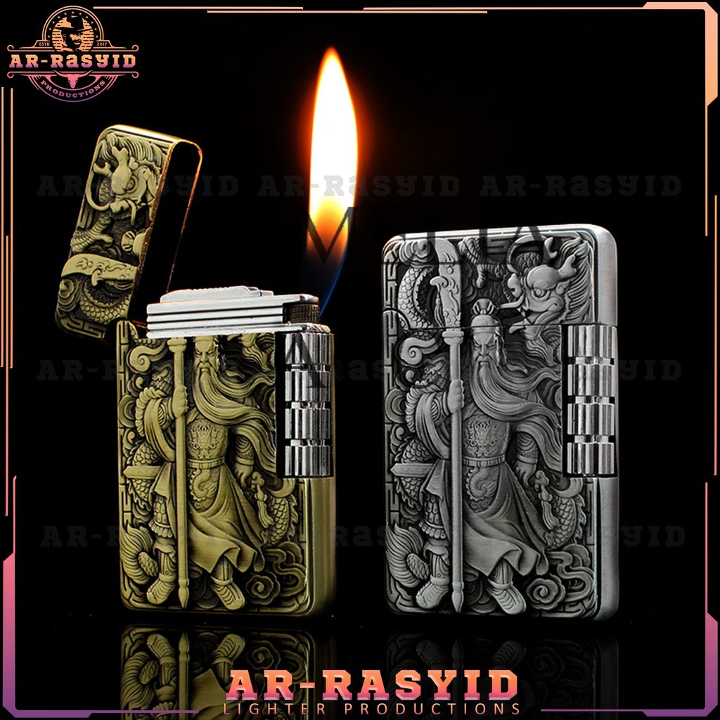 ZIPPO Korek Asli Dupont Asli Gas Motif St. Dupont Motif Guan Gong Guan Yu ZR 17-7 KOREK OUTDOOR MANC