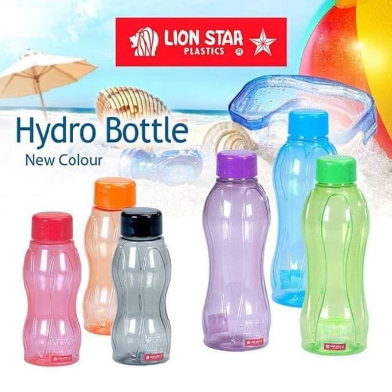 Bottle 500 ML / 0.5 Liter &amp; 1000 ML / 1 Liter &amp; 1500 ML / 1.5 Liter Lion Star Hydro tempat Botol Minum anak kantor sekolah aman BPA warna ungu hijau hitam merah biru