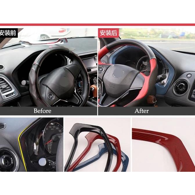 Carbon Fiber Panel Cover Speedometer For Honda Hr-V Hrv 2014 - 2017