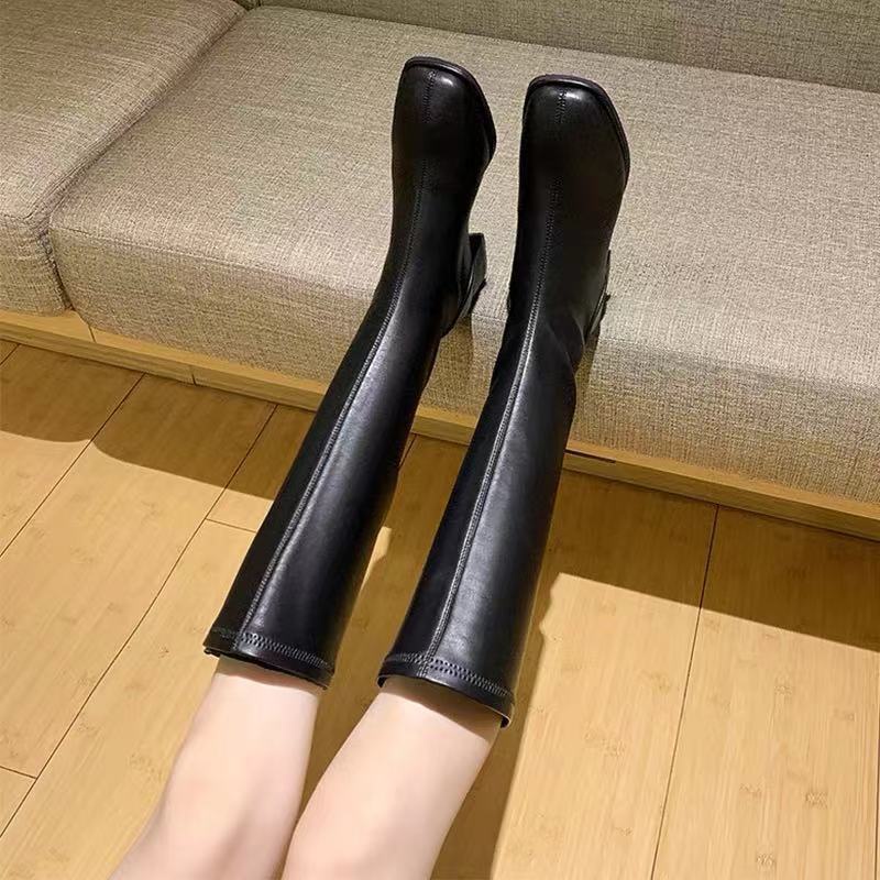 [DUNIA FASHION]  Sepatu Long Boots  Ala Korea Selutut Import Premium Quality DF 586