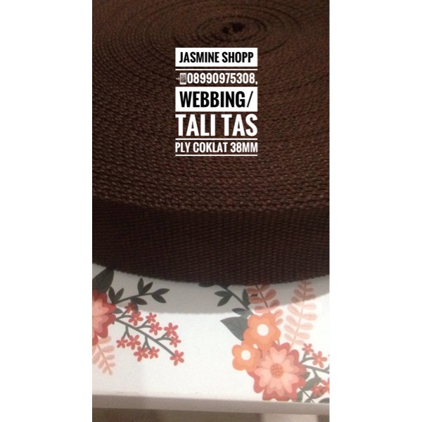 

Tali Tas / Webbing PLY 38mm / 4 cm Coklat