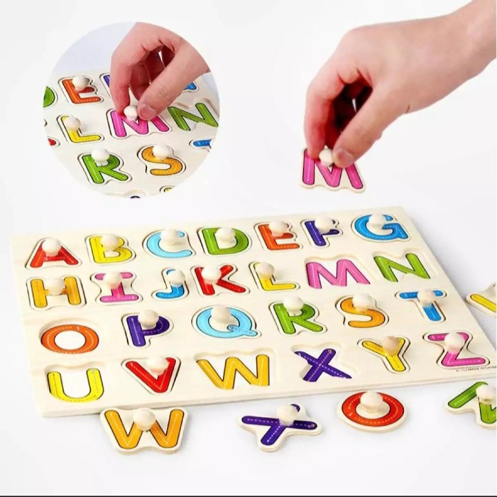 JIGSAW PUZZLE KAYU KNOB MAINAN KAYU EDUKASI EDUKATIF ANAK BAYI BALITA 1 TAHUN MURAH COD FREE BUBBLE-1