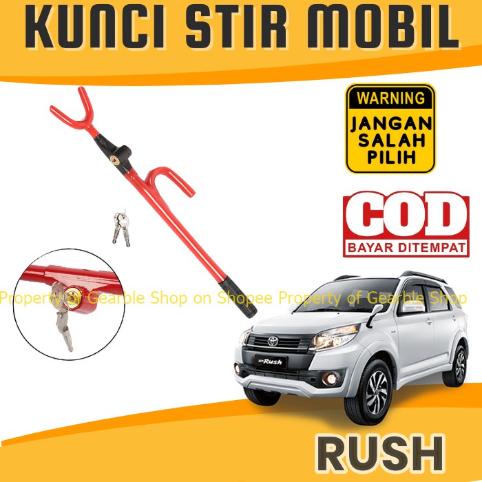KUNCI STIR RUSH KUNCI SETIR MOBIL RUSH PENGAMAN MOBIL ANTI MALING PENGAMAN STIR CAGAK RUSH
