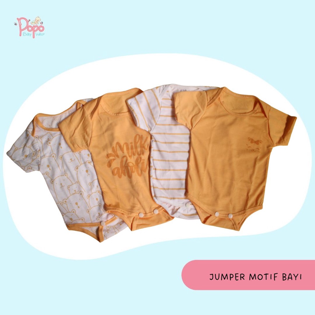 JUMPER BAYI /JUMPSUIT BAYI BAHAN KATUN MOTIF (RANDOM)