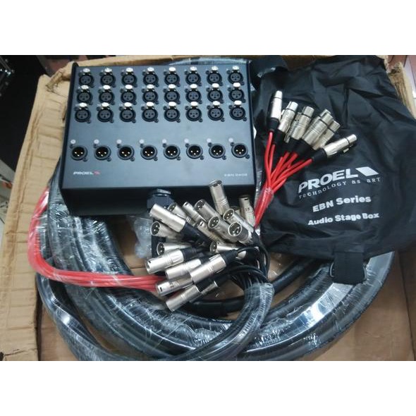 Snake Kabel 24 Channel Input 8 Output 50 Meter Proel Ebn 2408 Lu 50 O Termurah