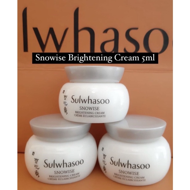 Sulwhasoo Snowise Brightening Cream 5ml  EXP 05/23