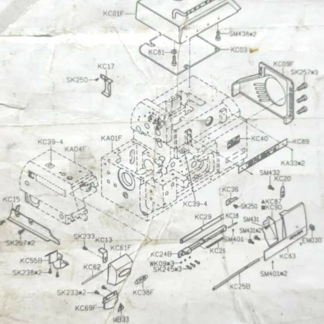 KC83 + KC87 Tutup Sampah Komplit Mesin Jahit Obras 737/747