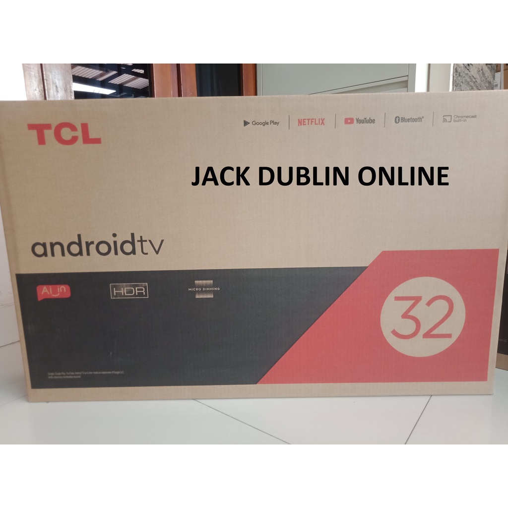 TV LED TCL 32 INCH 32A3plus 32A3+ ANDROID 11.0 SMART ANDROID TV REMOTE VOICE COMMAND TIPE TERBARU 2022 GARANSI RESMI