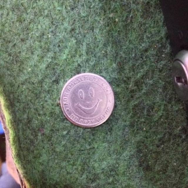 coin kiddie ride / koin odong odong gambar smile