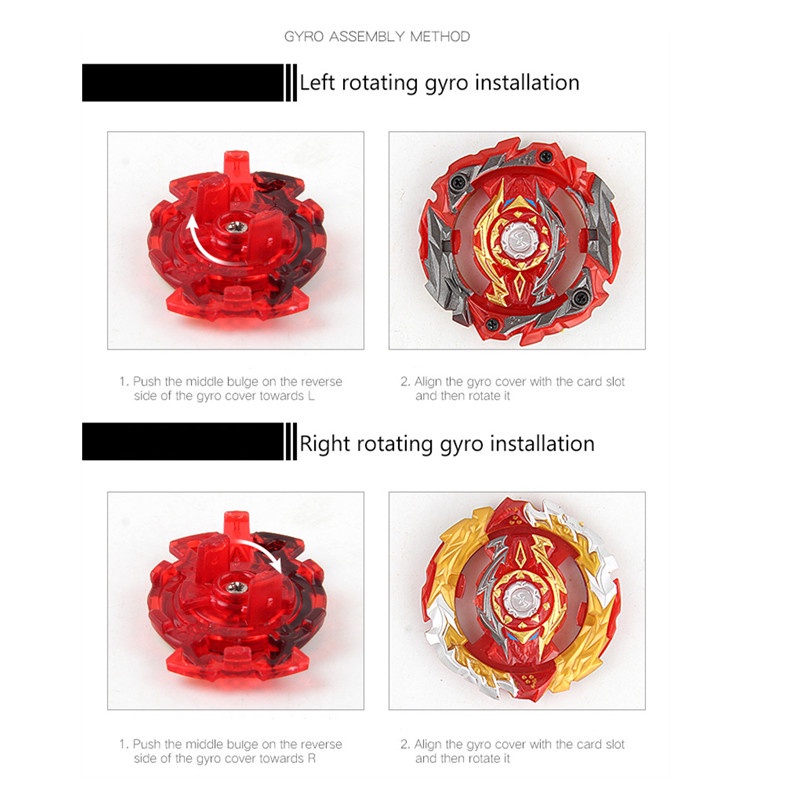 1pc Mainan Gasing Beyblade Burst Dengan Peluncur Metal Booster B-172