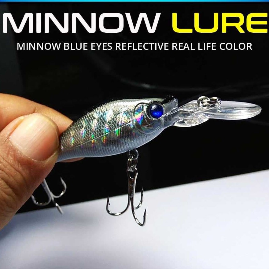 Umpan Lure Minnow Crankbait Fishing Lure Umpan Pancing Minnow 8.5 cm