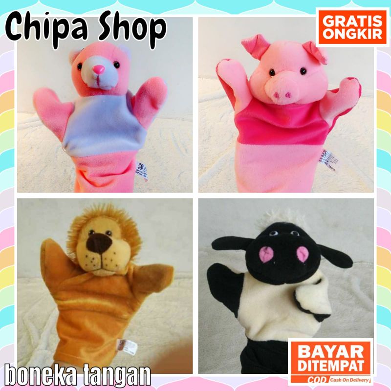 Boneka tangan karakter