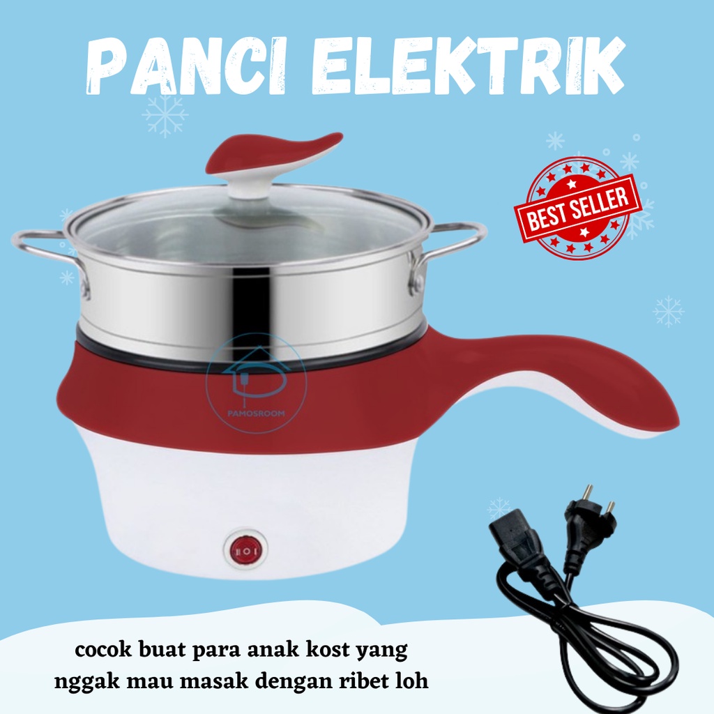 BARU! PANCI ELEKTRIK!! Listrik Import Original Multifungsi Panci Listrik Serbaguna Lapis Keramik