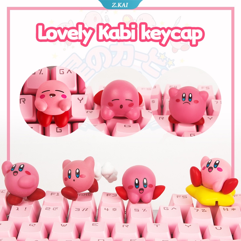 Keycaps Keyboard Mekanik Motif Kartun Untuk Nintendo Kirby