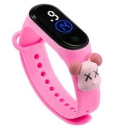 ☮FAYES☮ Jam Tangan Elektronik Led Waterproof Motif Untuk Anak Karakter Import Cod Murah JT06-PINK GLOMMY BEAR