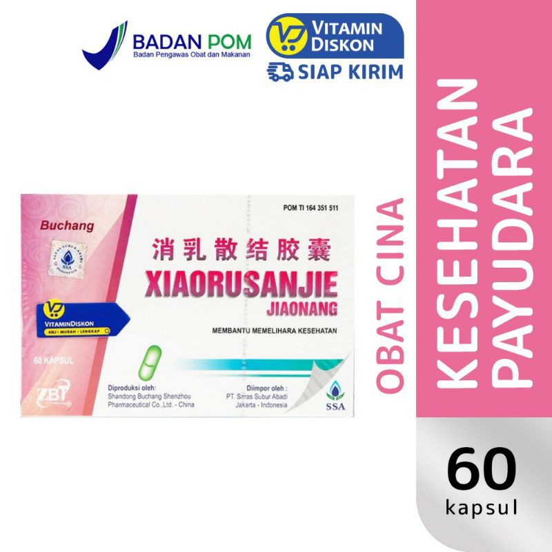 Buchang Xiaorusanjie Jiaonang 60 Caps Ssa | Obat Kesehatan Payudara, Mengurangi Nyeri & Bengkak