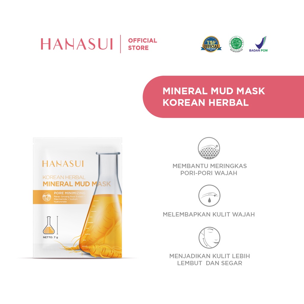 ⭐️ Beauty Expert ⭐️ HANASUI Mineral Mud Mask - Hanasui Mask - Japanese Flower Asian Heritage Korean Herbal 7g