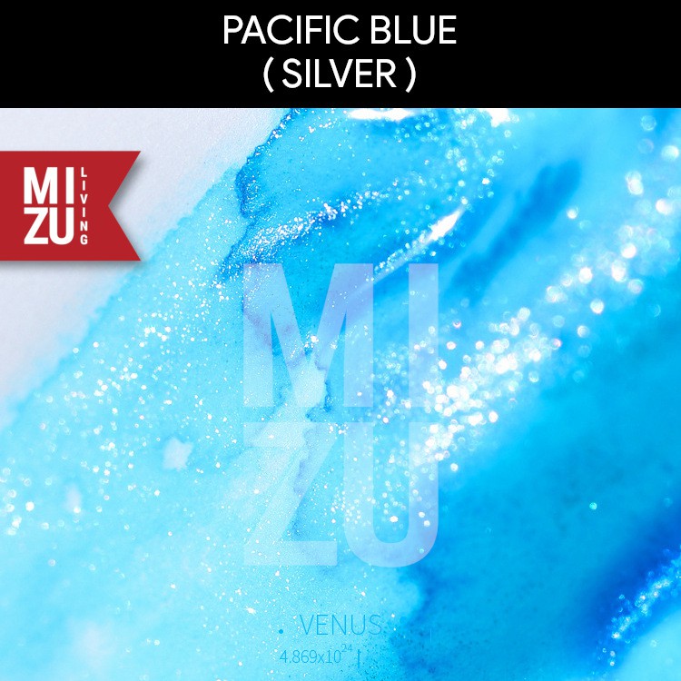 TRAMOL GOLD SERIES 25ml SHIMMERING Fountain Pen INK Tinta Glitter Emas Perak-PACIFIC BLUE S
