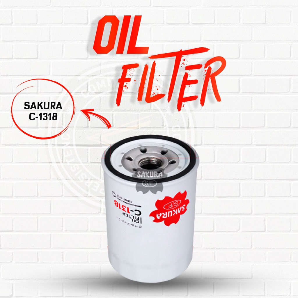 Sakura Oil Filter C-1318 / C1318 / Sakura Filter Toyota