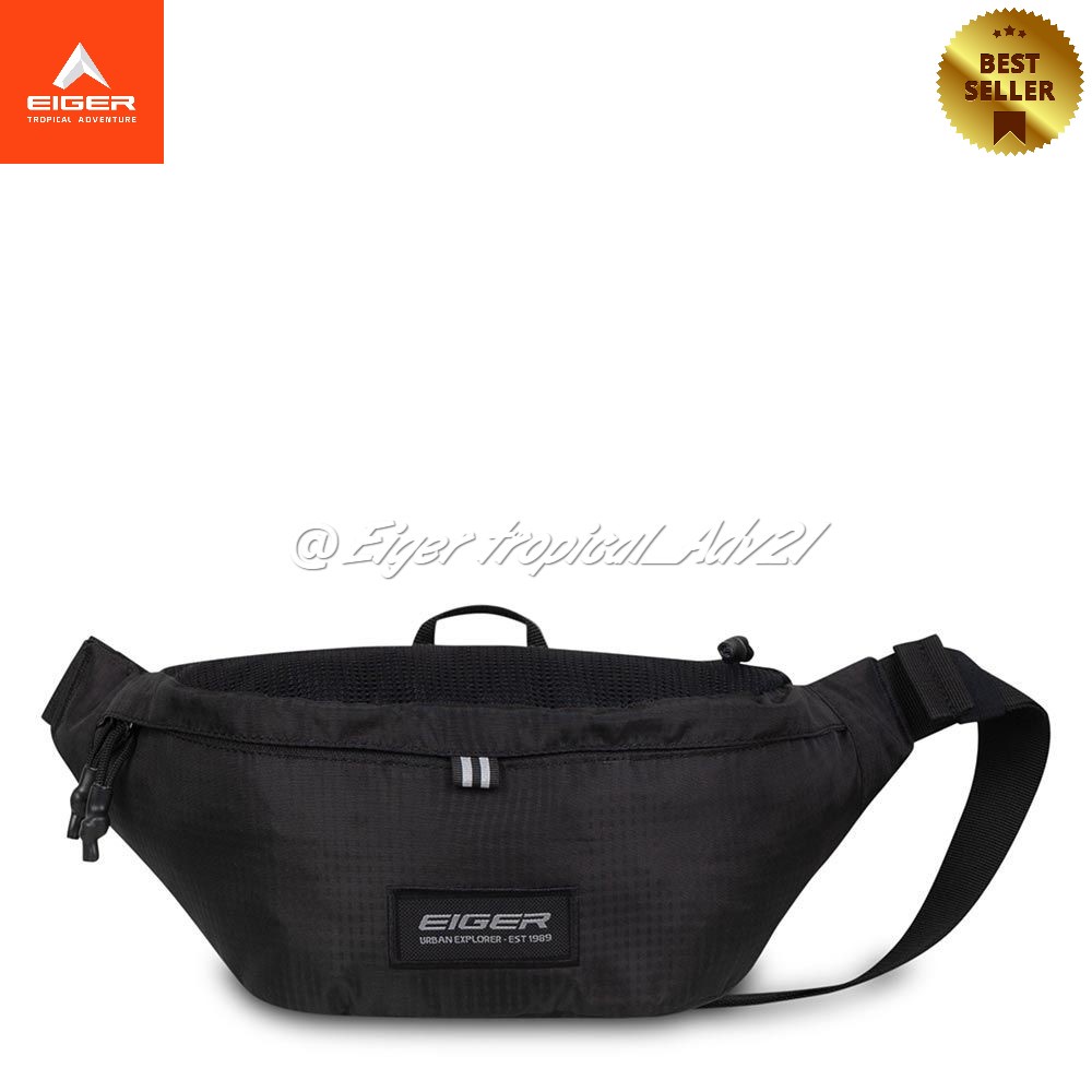 EIGER001 ORIGINAL RIDING EMISSARY WAIST BAG 3L|4974|BLACK|TAS PRIA WANITA|TAS PINGGANG