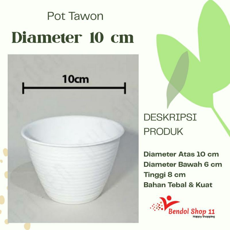 POT TAWON/MADU/GUCI/ POT BUNGA/POT PLASTIK 10 cm