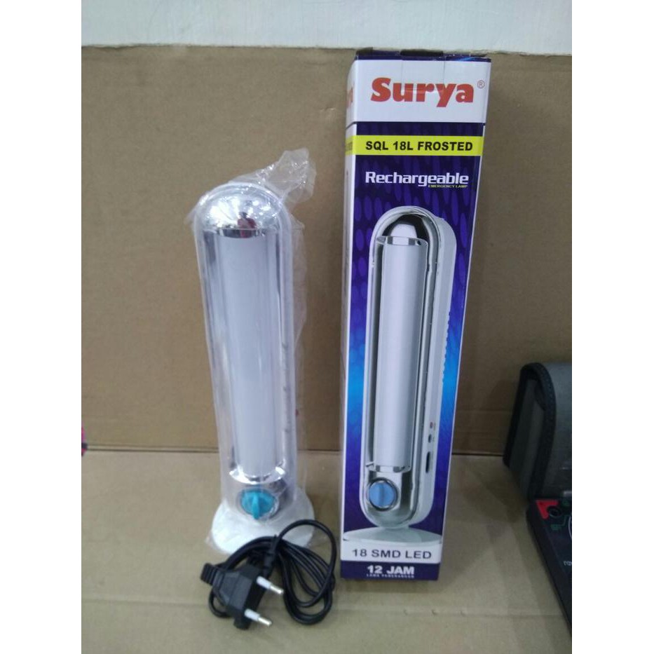 Lampu Emergency Surya SQL 18L Frosted
