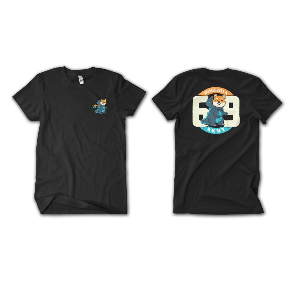 Kaos Original Identic - Dogezilla T-shirt - Kaos Crypto - Premium Quality - Bisa COD