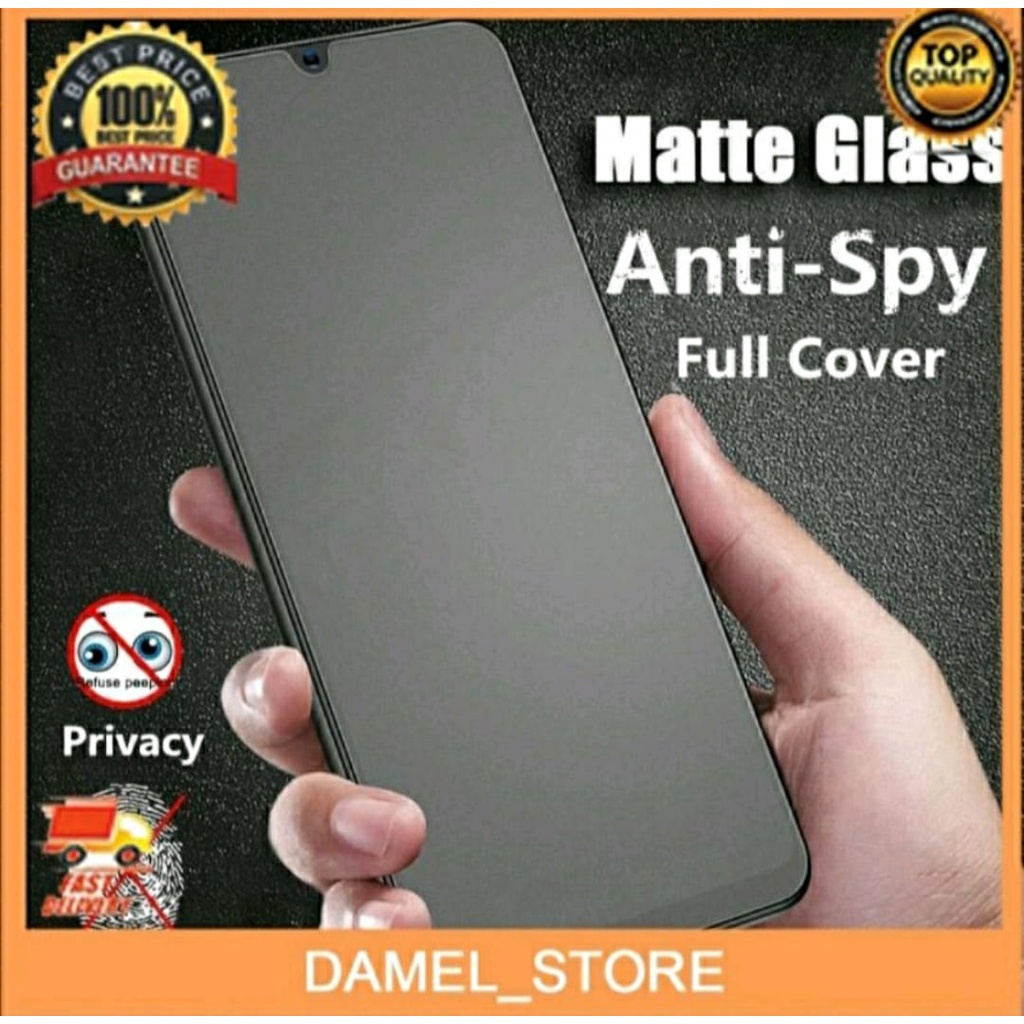 Tempered / Pelindung Privacy Matte Spy Gorilla Tempered Glass Premium ALL TIPE