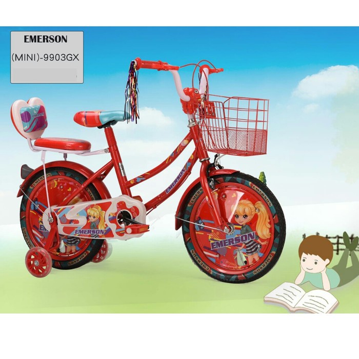 Unik Sepeda Mini 9903 GX Morison (18") - Merah Berkualitas