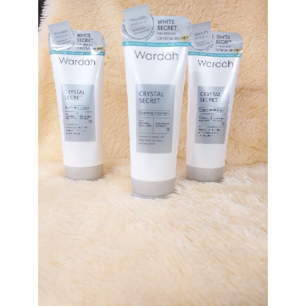 WARDAH CRYSTAL SECRET FOAMING CLEANSER 100 ml - 100% ORIGINAL KEMASAN BARU