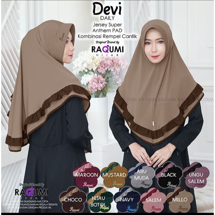 HIJAB INSTAN DEVI ORI DG / HIJAB MURAH