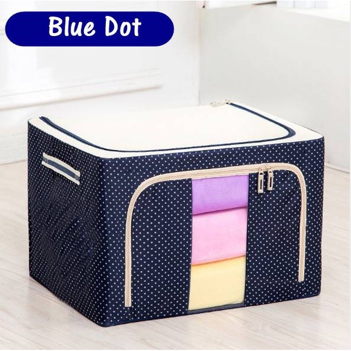 Alfaindo Box penyimpanan Multifungsi Kursi Stool Tempat Mainan Sepatu Buku Bahan Cotton SB014