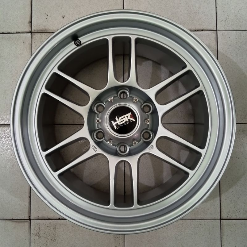 Velg RPF 01 Ring 18 HSR Kumamoto R18 Lebar 95 Lubang 6 ET 20 Silver Di Pekanbaru