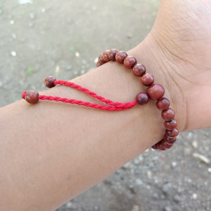 Gelang Cantik Pria Wanita  Kayu Galih Nagasari Asli Size 6mm ORIGINAL!!