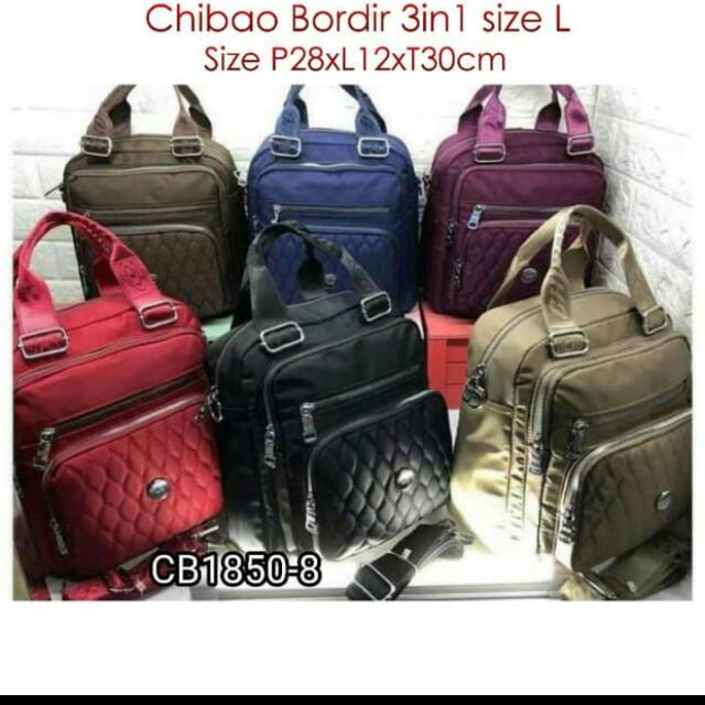 Tas selempang CHIBAO bordir 3 in 1 size L