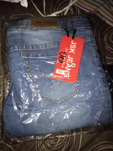 JSK 9130 Custom Ripped Knee Rebel Celana Jeans Wanita 