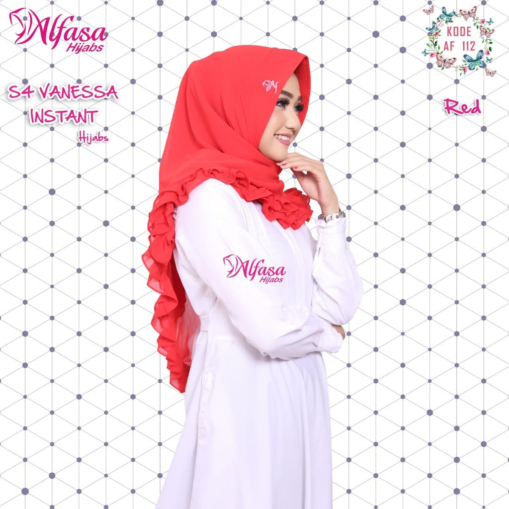 Cuci Gudang hijab alfasa segiempat instan Vanessa ori