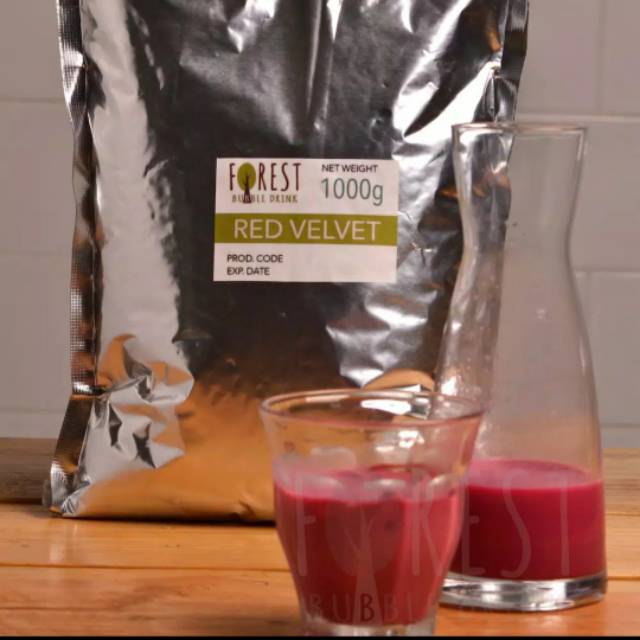 

BUBUK MINUMAN RED VELVET POWDER 1000gr FOREST