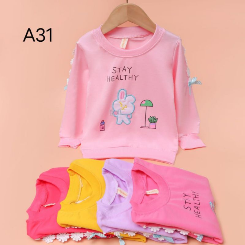 Sweater Anak Perempuan/Kaos Anak Perempuan Usia 2-10 tahun / Switer Anak import/Switer/Sweater anak