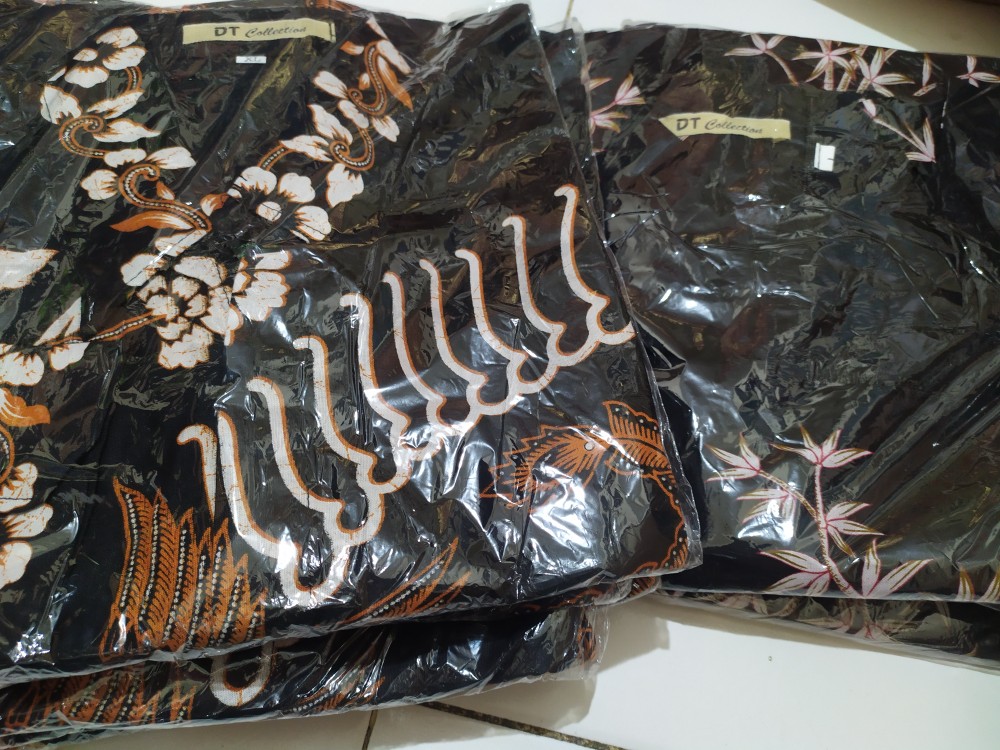 Dt Collection - Seragam Kantor Kemeja Batik Kerja Pria Motif Santika Cendrawasih