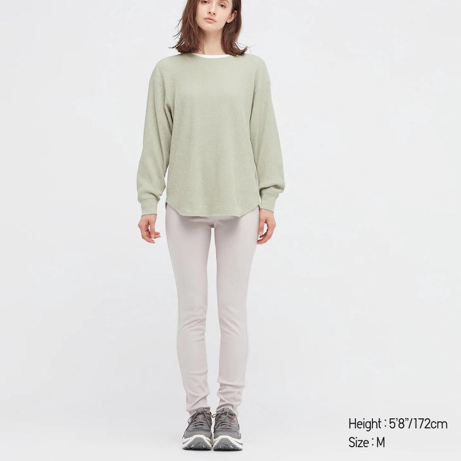 {SMJ.01Jl22ᴰ} Uniqlo Waffle Knit Crew Neck Longsleeve Lengan Panjang